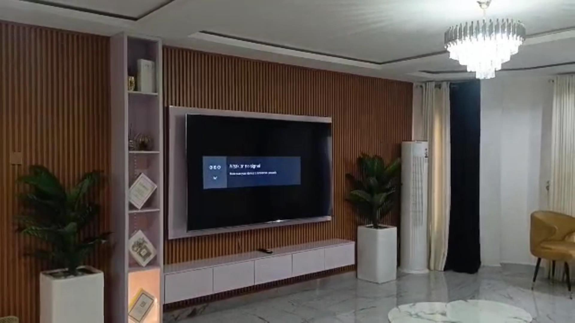 Television position in living room upstairs